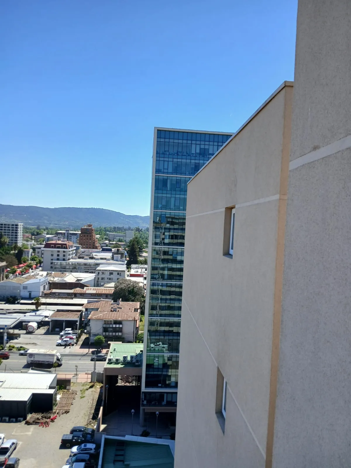Vista desde altura en faena